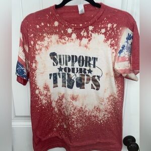 Red and White Graphic T-Shirt